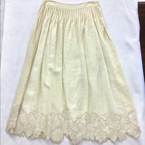 Worth Couture Linen Skirt